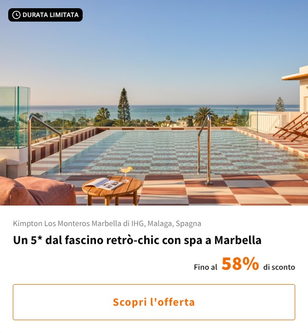 Un 5* dal fascino retrò-chic con spa a Marbella