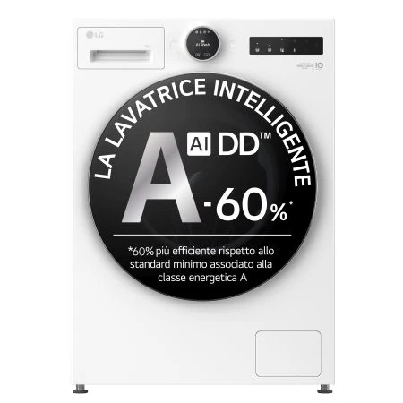 Lavatrice 11kg Next AI DD™ | Serie X7 Classe A-40% | 1400 giri, Easy Circle Control, Wi-Fi, AI Wash, Vapore, TurboWash | Ivory White