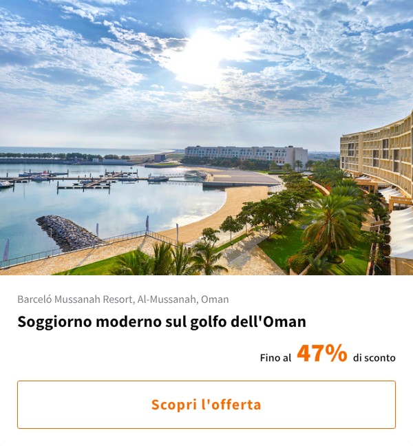 Soggiorno moderno sul golfo dell'Oman