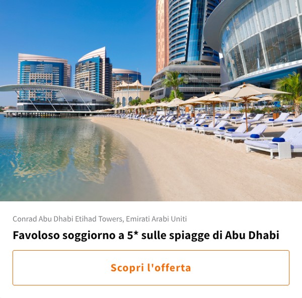 Favoloso soggiorno a 5* sulle spiagge di Abu Dhabi