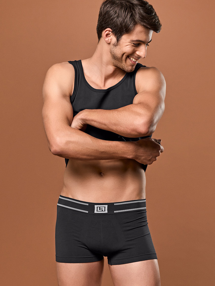 Image of Boxer Uomo Basico Xxl - Xxl - Nero