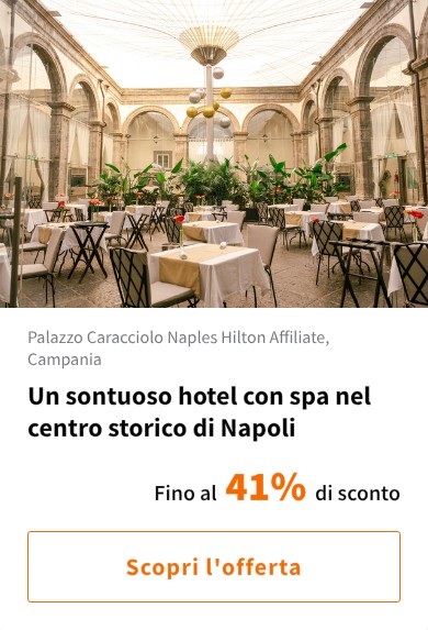 Un sontuoso hotel con spa nel centro storico di Napoli