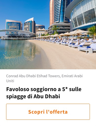 Favoloso soggiorno a 5* sulle spiagge di Abu Dhabi