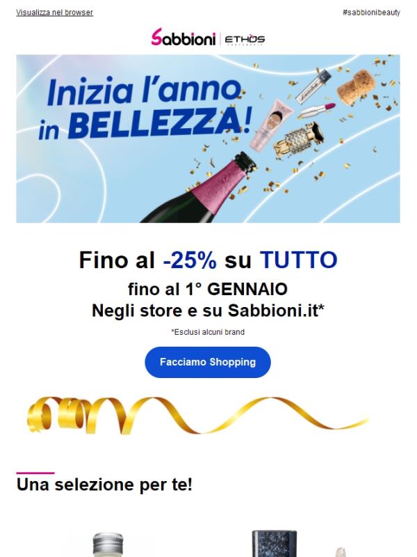 Ultimi giorni | Fino al -25% SU TUTTO