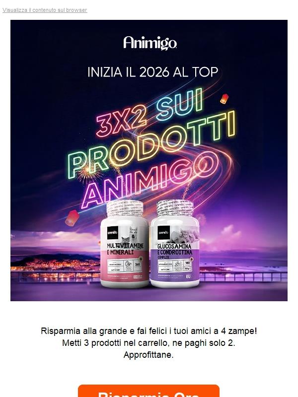 Festeggia Il Nuovo Anno 🎆🐾 Prendi 3, Paghi 2!