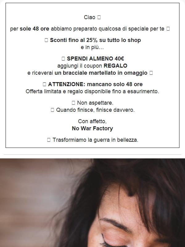 ⏰ 48 ore: sconti fino al 25% + regalo speciale