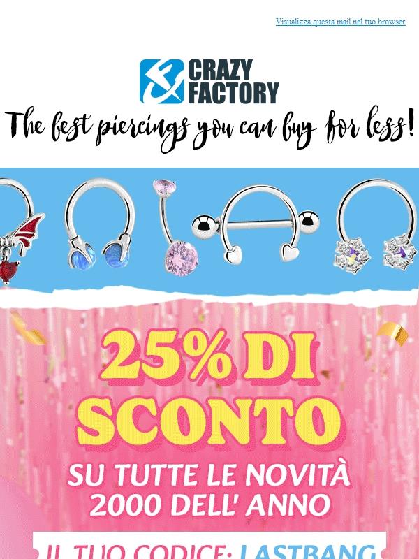 🔥 Ultima offerta dell'anno! 25% di sconto su tutte le novità di quest'anno,
