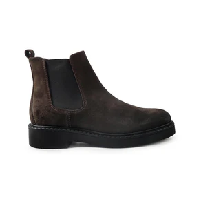 Vueva Stivaletti Chelsea Uomo in Camoscio Testa di Moro