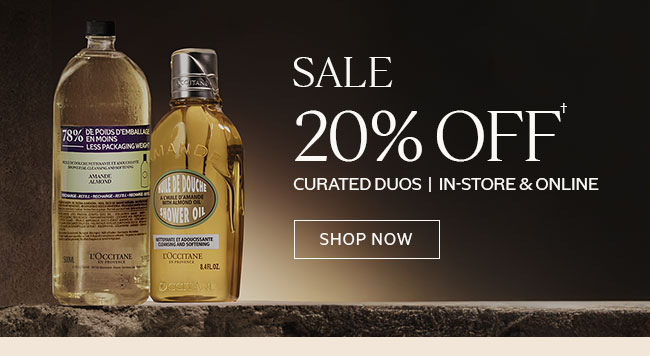 SALE | UP TO 20% OFF† | CURATED DUOS | IN-STORE & ONLINE | SHOP NOW