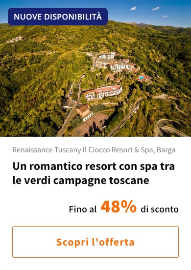 Un romantico resort con spa tra le verdi campagne toscane