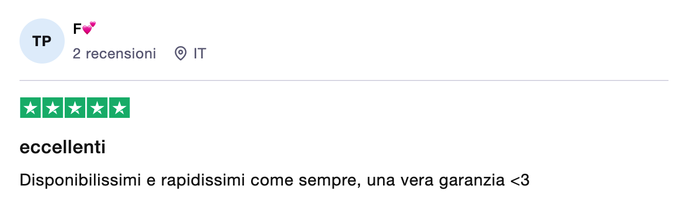 recensioni trustpilot