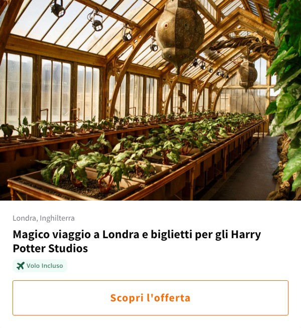 Magico viaggio a Londra e biglietti per gli Harry Potter Studios