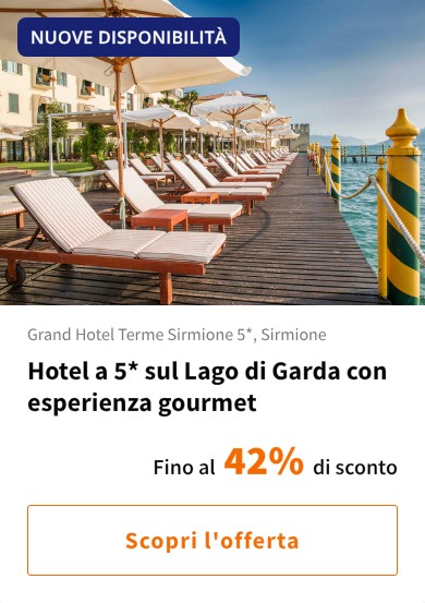 Hotel a 5* sul Lago di Garda con esperienza gourmet