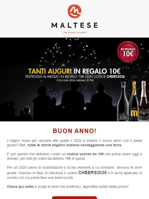 Buon anno: 10€ per te!
