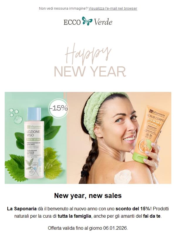 -15% 🥳 La Saponaria New Year’s Sale
