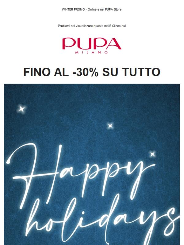 Ultimi giorni ❄️ Fino al -30% su TUTTO il catalogo
