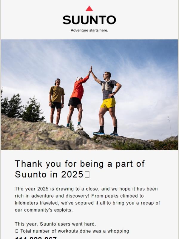 🔺Thank you for being a part of Suunto in 2025