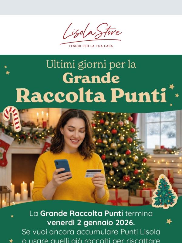 🎍 La Grande Raccolta Punti sta per terminare: non farti sfuggire questa occasione