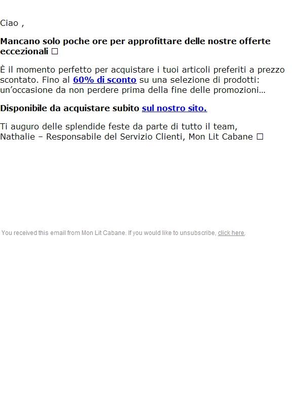 La tua promozione sta per scadere ⌛️