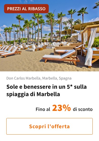 Sole e benessere in un 5* sulla spiaggia di Marbella