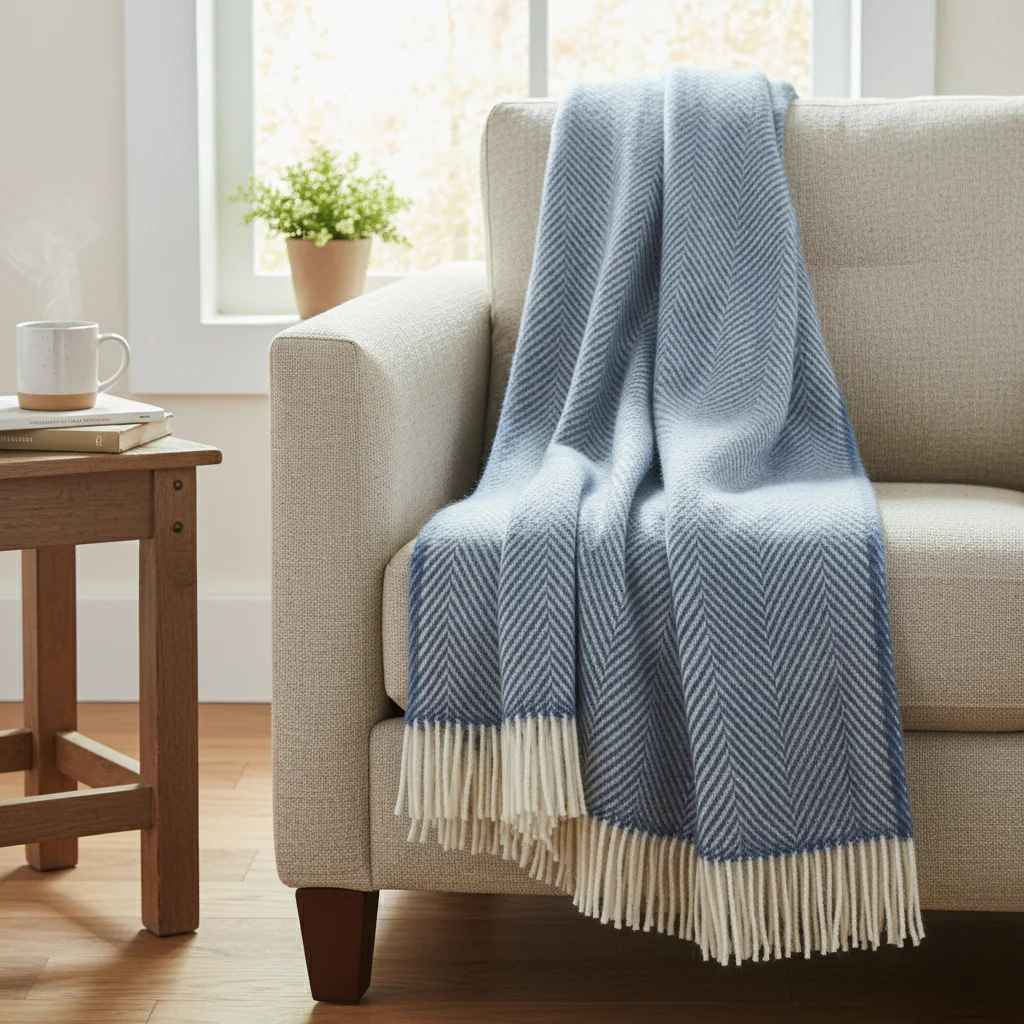 Image of Plaid in Lana <br>Vergine - <b>Feder