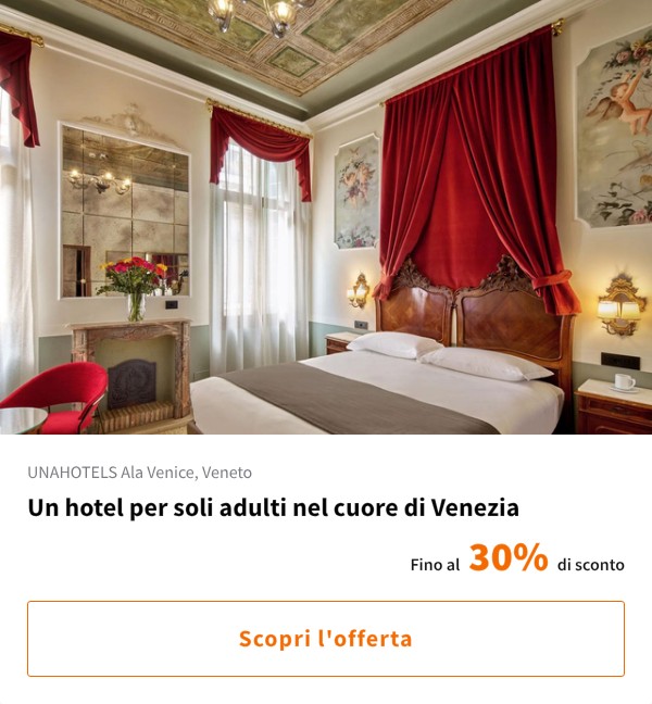 Un hotel per soli adulti nel cuore di Venezia