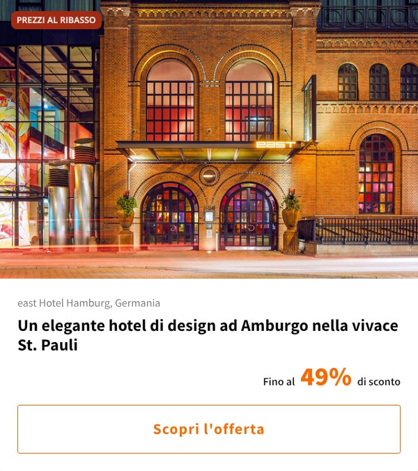Un elegante hotel di design ad Amburgo nella vivace St. Pauli