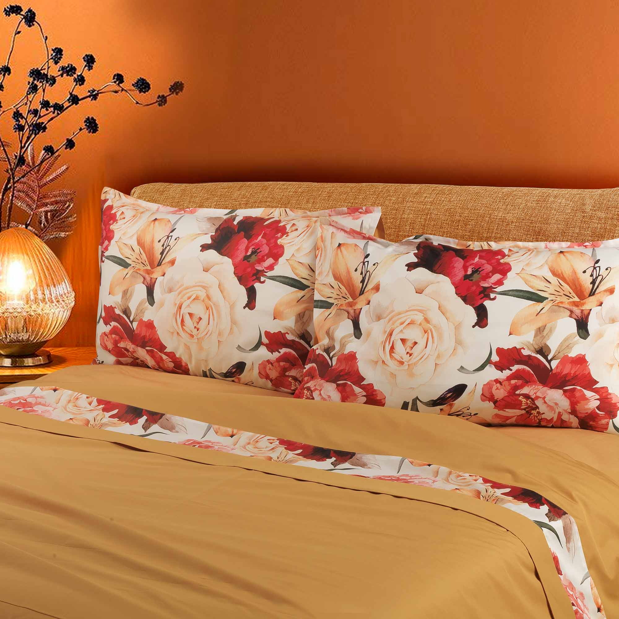 Image of Completo Lenzuola in Percalle<br> di Cotone - <b>Giverny