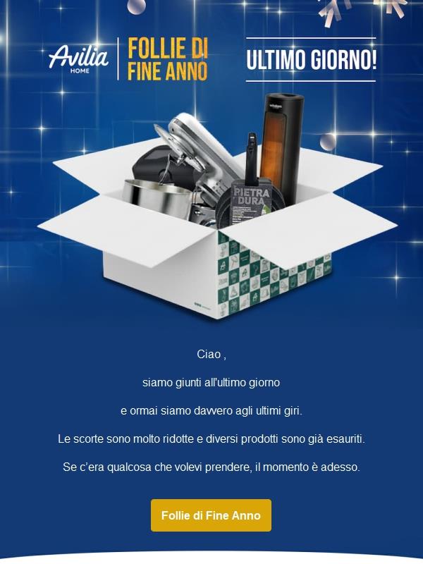 Ciao, le Follie di Fine Anno stanno per chiudere! ⚠️🔥
