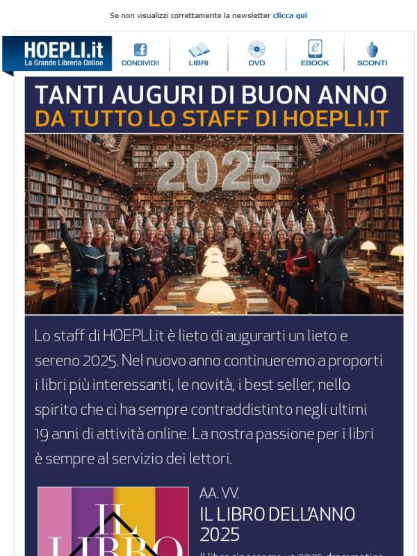 HOEPLI.it ti augura un felice 2025: scopri i calendari per il nuovo anno!