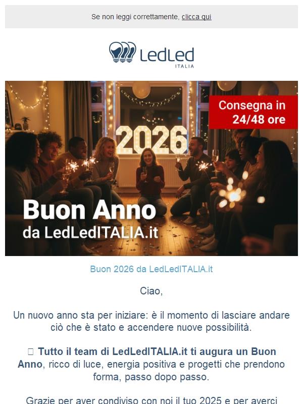 ! Buon Anno da LedLedITALIA.it 🎄💡