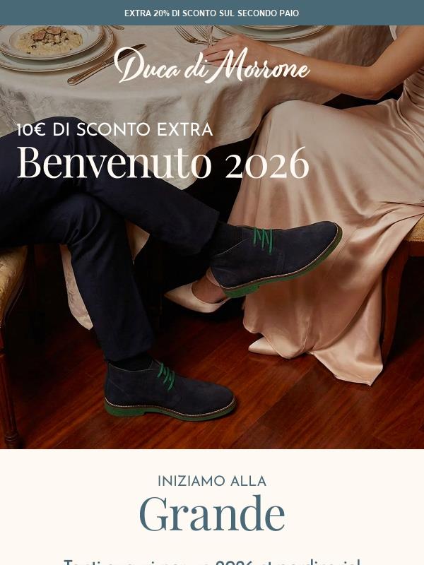 Buon Anno! 🥂 10€ di regalo per te (solo per 24h)