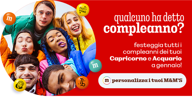 PERSONALIZZA I TUOI M&M'S
