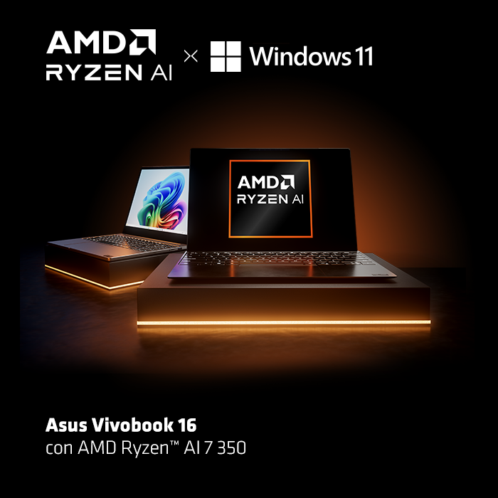 ASUS Vivobook 16 M1607 con AMD Ryzen AI 7 350
