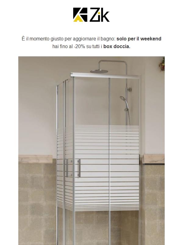 -20%: tutti i box doccia in promo
