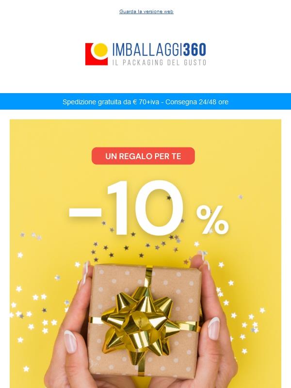 Manca poco! 10% di sconto con 2025CIAO 🎁