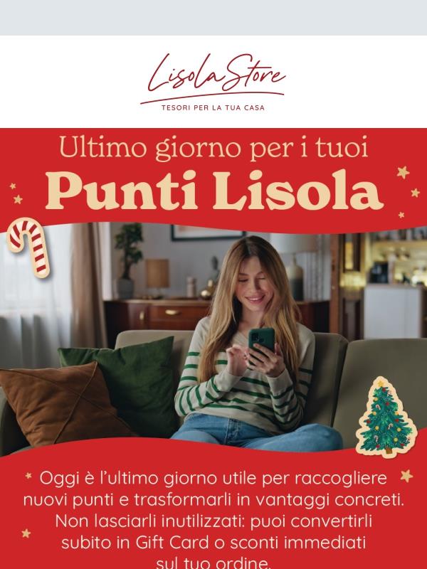 🎍 La Grande Raccolta Punti termina oggi: trasformali in premi da utilizzare subito!