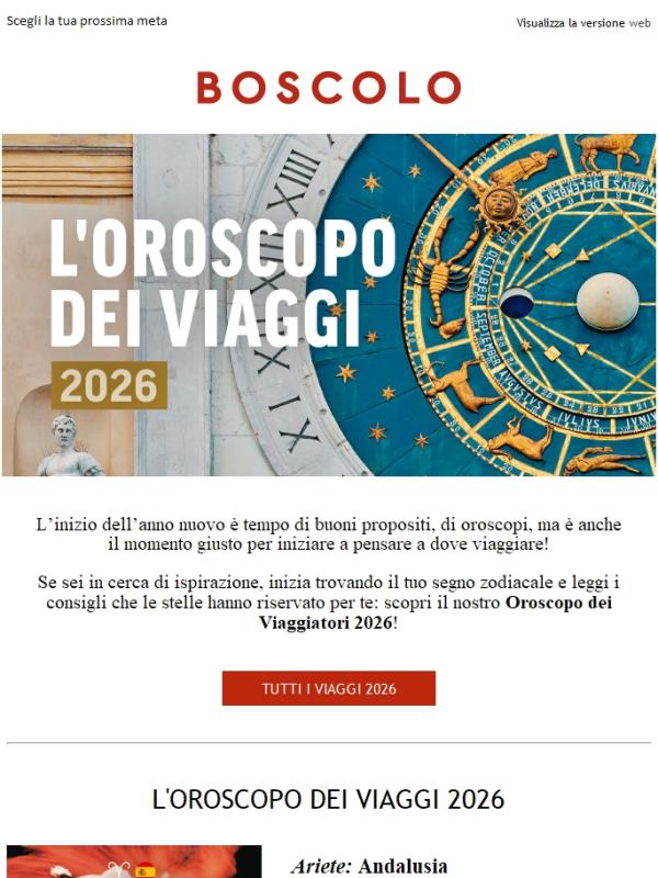 L’Oroscopo dei Viaggiatori 2026