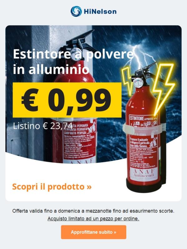 ⚡️ OFFERTA LAMPO - tuo a 0,99€