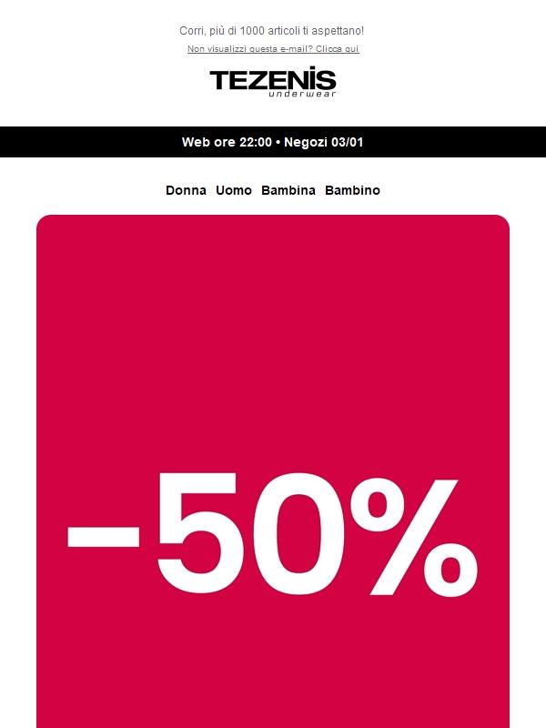 SALE alert: ora in APP fino al -50%! 🚨