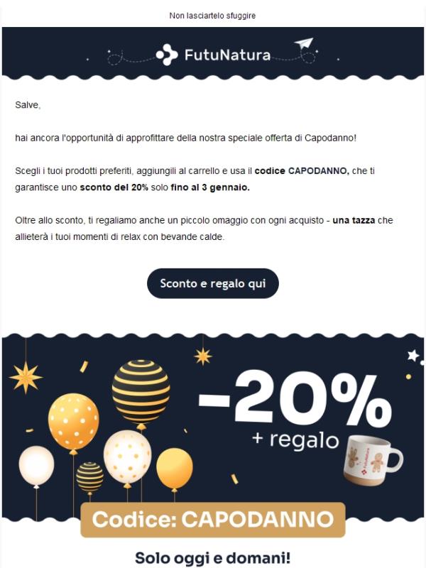 -20% e un regalo di Capodanno🎉