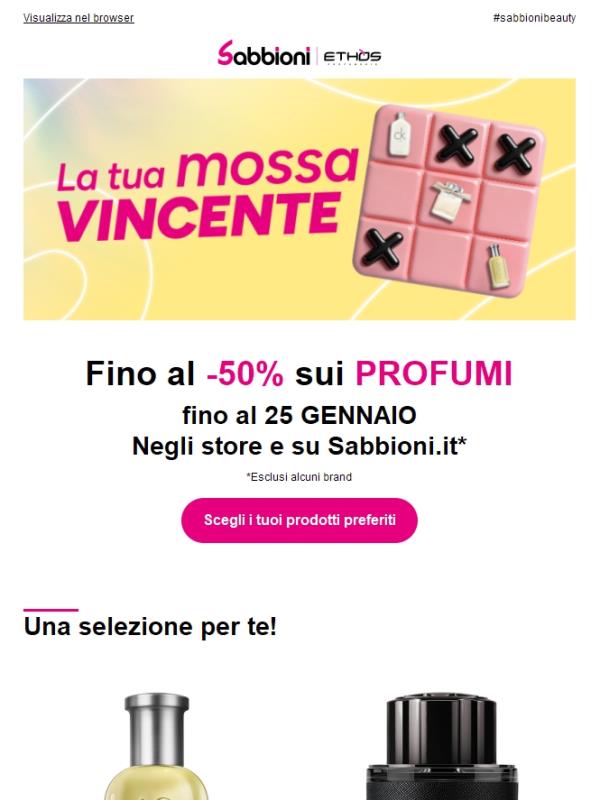 🤍 Fino al -50% sui Profumi