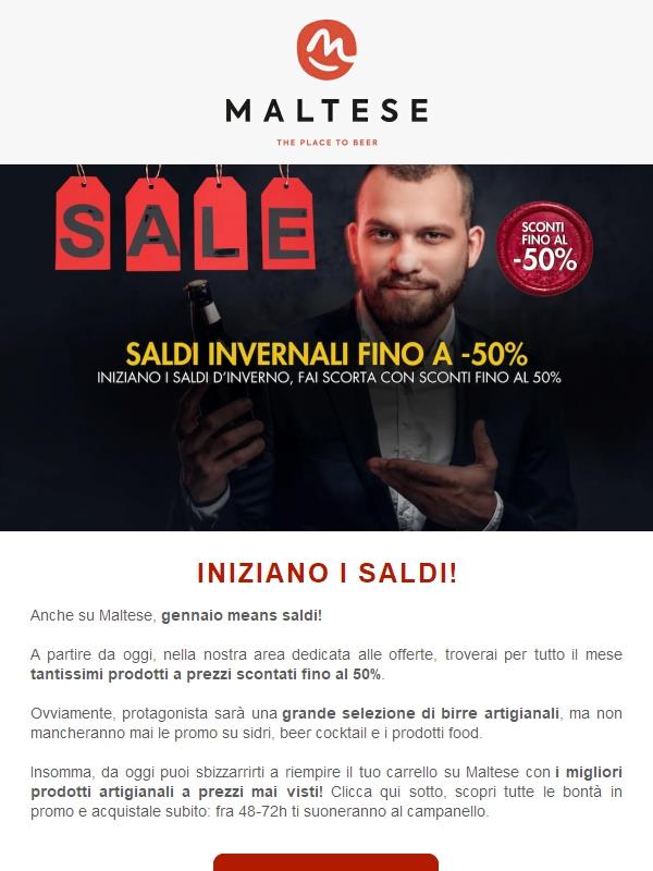 Su Maltese iniziano i saldi!