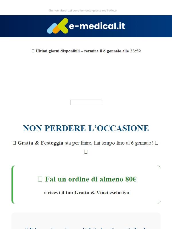 ⏰ Ultimi giorni! Il Gratta & Festeggia termina il 6 gennaio
