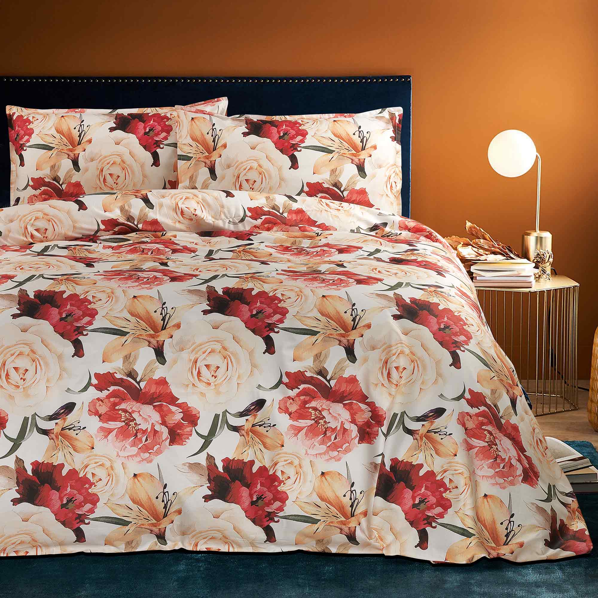 Image of Parure Copripiumino in Percalle<br> di Cotone - <b>Giverny