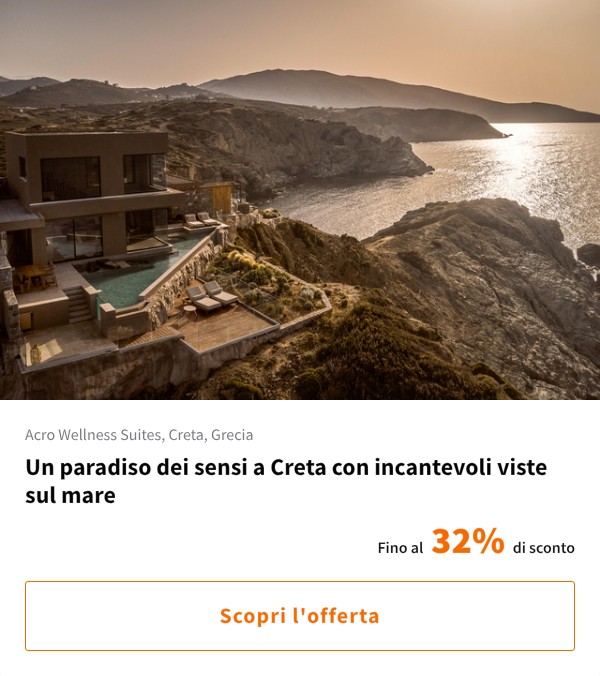 Un paradiso dei sensi a Creta con incantevoli viste sul mare