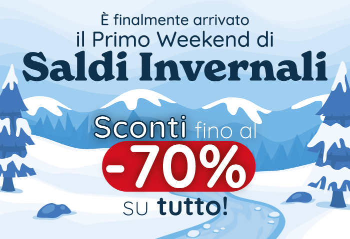 Sconti fino al - 70% su TUTTO