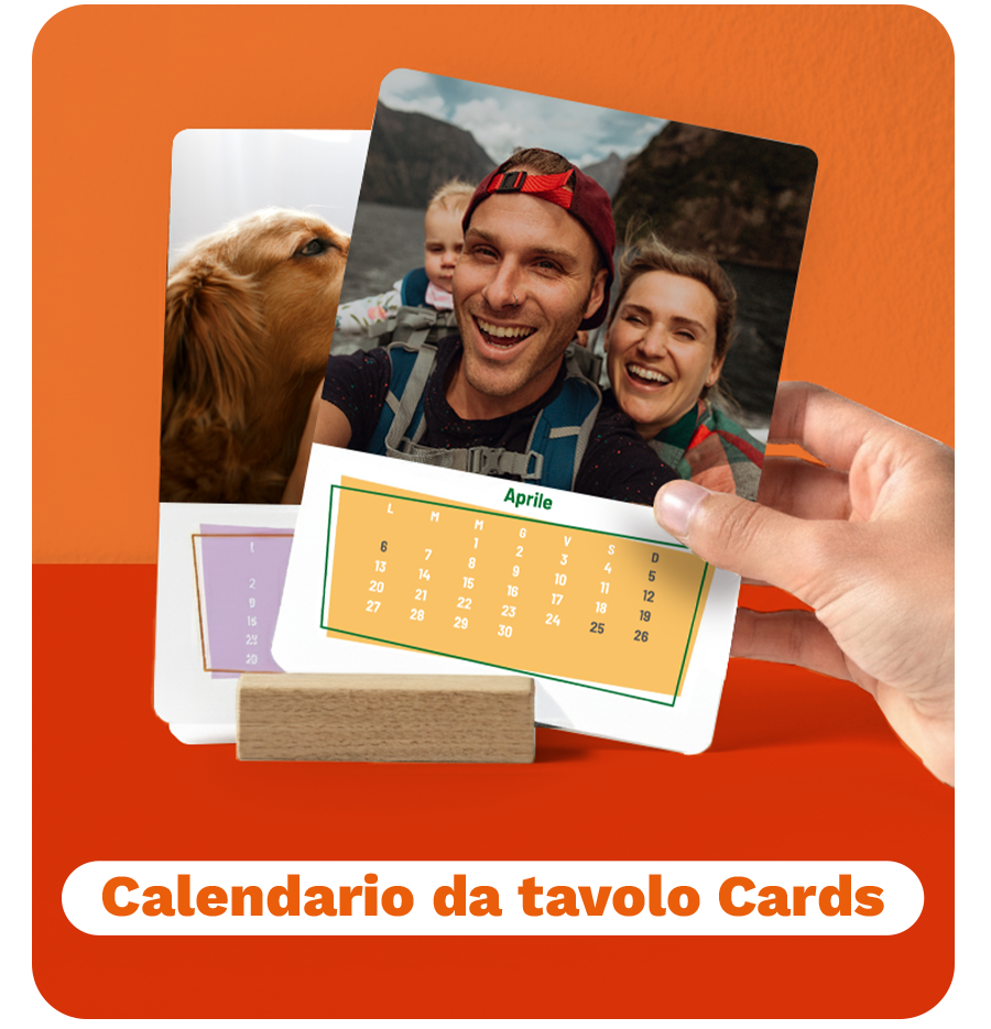 Calendario da tavolo Cards per rallegrare la scrivania