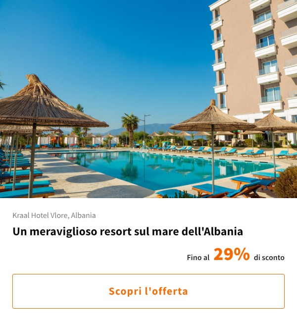 Un meraviglioso resort sul mare dell'Albania