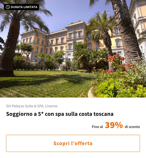 Soggiorno a 5* con spa sulla costa toscana